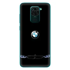 Силиконовый бампер с картинкой машины на Xiaomi Redmi 10X (Черный BMW)