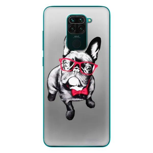 Чехол с рисунком «Бульдог в очках» для Xiaomi Redmi 10X Чехол с рисунком «Бульдог в очках» для Xiaomi Redmi 10X