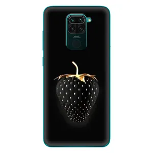 Чехол с изображением вкусной еды для Xiaomi Redmi 10X (Чёрная клубника)