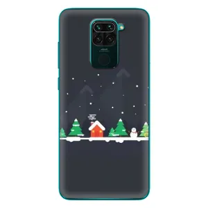 Силіконовий бампер на різдво для Xiaomi Redmi 10X (Місто зимове)