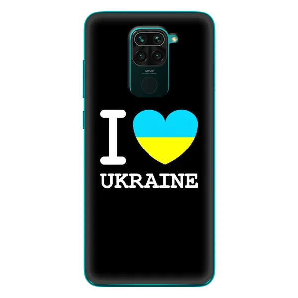 Чехол с рисунком «I Love Ukraine» для Xiaomi Redmi 10X Чехол с рисунком «I Love Ukraine» для Xiaomi Redmi 10X