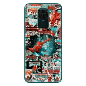Чехол Супергерой Человека Паука на Xiaomi Redmi 10X (Комиксы Человек Паук)