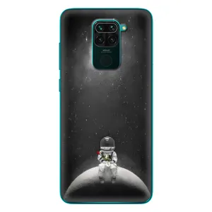 Силиконовый Чехол с принтом "Космонавты" на Xiaomi Redmi 10X (Космонавт романтик)