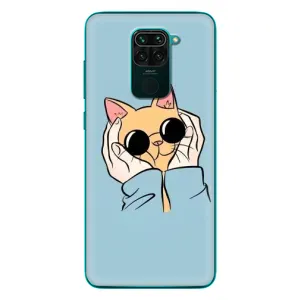 Бампер з зображенням Котиків для Сяомі Редмі 10Х (КОТИК в окулярах)