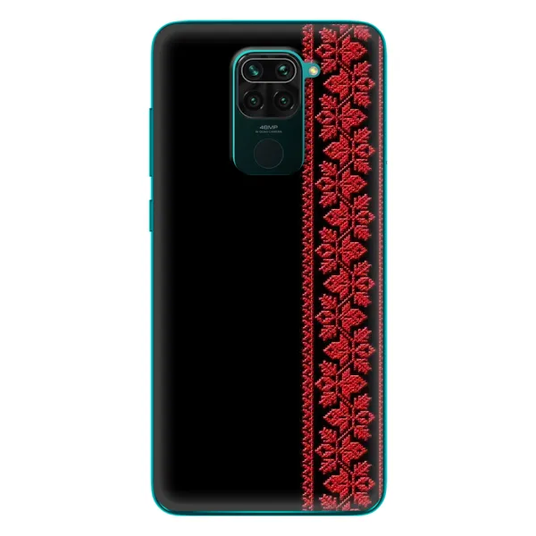 Чехол с рисунком «Красная Вышиванка» для Xiaomi Redmi 10X Чехол с рисунком «Красная Вышиванка» для Xiaomi Redmi 10X