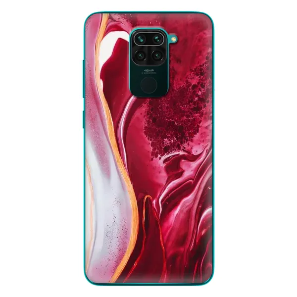 Чехол с рисунком «Красный мрамор» для Xiaomi Redmi 10X Чехол с рисунком «Красный мрамор» для Xiaomi Redmi 10X