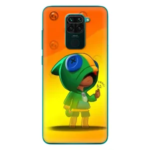 Чохол Бравл Старс для Xiaomi Redmi 10X (LEON в кофті)