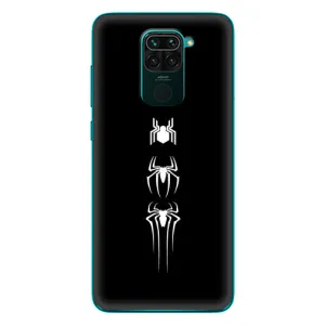 Чехол Супергерой Человека Паука на Xiaomi Redmi 10X (Лого паука)