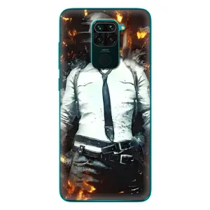 Силиконовый чехол с картинкой "Герой Pubg" на Xiaomi Redmi 10X (Man Пубг)