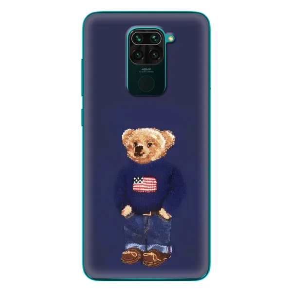 Чехол с рисунком «Мишка USA» для Xiaomi Redmi 10X Чехол с рисунком «Мишка USA» для Xiaomi Redmi 10X