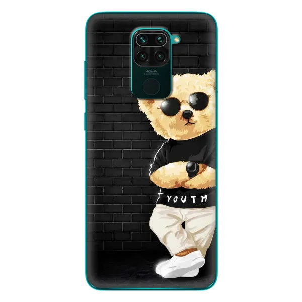 Чехол с рисунком «Мишка в очках» для Xiaomi Redmi 10X Чехол с рисунком «Мишка в очках» для Xiaomi Redmi 10X