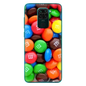 Чехол с изображением вкусной еды для Xiaomi Redmi 10X (Разноцветные M&M'S)