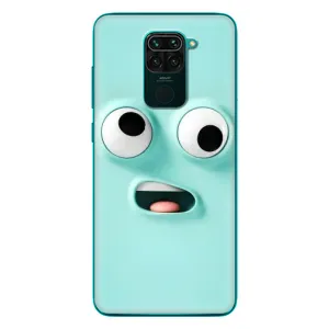 Силиконовые Чехлы (смешные стикеры) для Xiaomi Redmi 10X (Забавное мятное лицо)