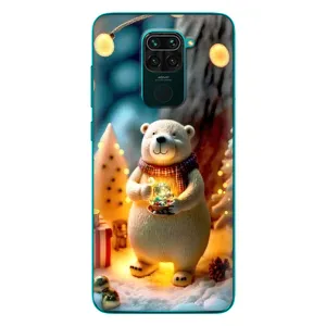 Чохли на Новий Рік Xiaomi Redmi 10X (Новорічний ведмедик)