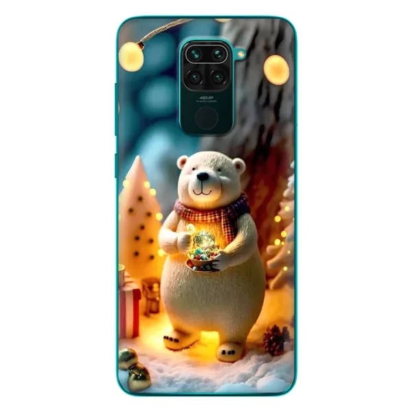 Чехол с рисунком «Новогодний ведмеженок» для Xiaomi Redmi 10X Чехол с рисунком «Новогодний ведмеженок» для Xiaomi Redmi 10X