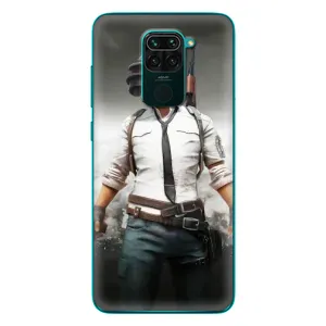Силиконовый чехол с картинкой "Герой Pubg" на Xiaomi Redmi 10X (Пабг)
