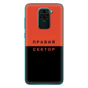 Чехлы УПА (Красно-Чёрный) на Xiaomi Redmi 10X (Правый Серктор)