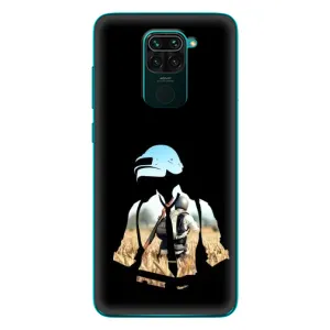 Силиконовый чехол с картинкой "Герой Pubg" на Xiaomi Redmi 10X (Пубг мен)