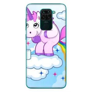 Чехол Unicorn на Xiaomi Redmi 10X (Радуга единорожка)