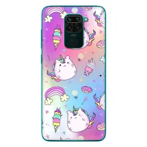 Чехол Unicorn на Xiaomi Redmi 10X (Радуга и Единорог)
