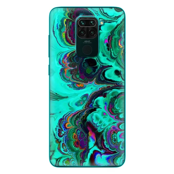 Чехол с рисунком «Салатный мрамор» для Xiaomi Redmi 10X Чехол с рисунком «Салатный мрамор» для Xiaomi Redmi 10X