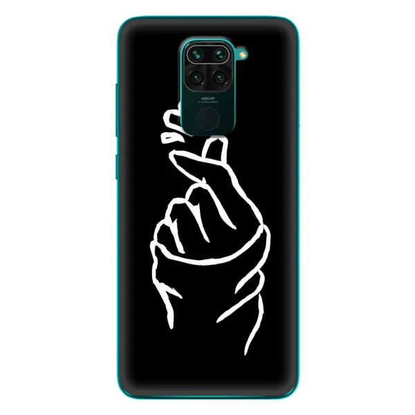 Чехол с рисунком «Сердце на черном» для Xiaomi Redmi 10X Чехол с рисунком «Сердце на черном» для Xiaomi Redmi 10X
