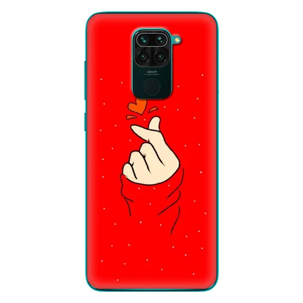 Чехол с рисунком «Сердце на красном» для Xiaomi Redmi 10X Чехол с рисунком «Сердце на красном» для Xiaomi Redmi 10X