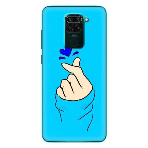 Чехол с рисунком «Сердце на синем» для Xiaomi Redmi 10X Чехол с рисунком «Сердце на синем» для Xiaomi Redmi 10X