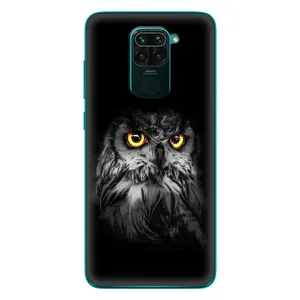 Чохли з принтом СОВИ для Xiaomi Redmi 10X (Сова на чорному)
