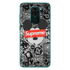 Чехол с Брендами одежды на Сяоми Редми 10Х (Supreme Маус)
