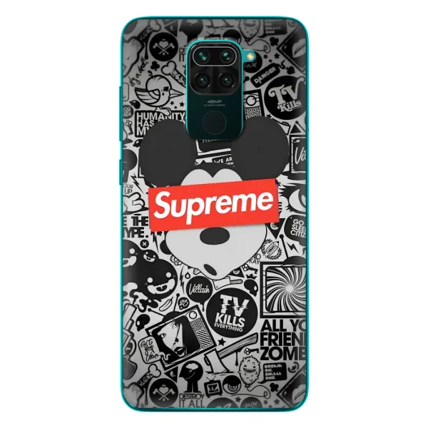 Чехол с рисунком «Supreme Маус» для Xiaomi Redmi 10X Чехол с рисунком «Supreme Маус» для Xiaomi Redmi 10X