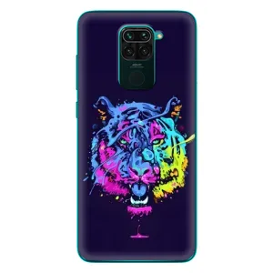 Силиконовый бампер с картинкой животных для Xiaomi Redmi 10X (Тигр-Арт)