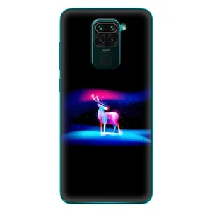 Силиконовый бампер с картинкой животных для Xiaomi Redmi 10X (Яркий олень)