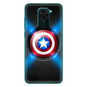 Чехол с Щитом Капитана Америки на Xiaomi Redmi 10X (Яркий Щит Капитана)