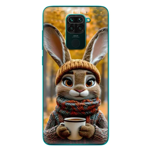 Чехол с рисунком «Зайчик с кофе» для Xiaomi Redmi 10X Чехол с рисунком «Зайчик с кофе» для Xiaomi Redmi 10X