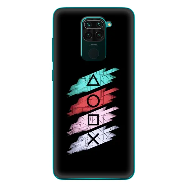 Чехол с рисунком «Значки Sony» для Xiaomi Redmi 10X Чехол с рисунком «Значки Sony» для Xiaomi Redmi 10X