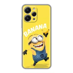 Мультяшний принт на Чохол для Редмі 12 (5G) (Banana)