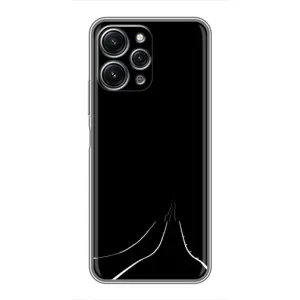 Чехол с картинками на черном фоне для Xiaomi Redmi 12 (5G) (Дорога)