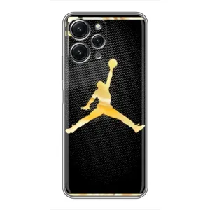 Силиконовый Чехол Nike Air Jordan на Редми 12 (5G) (Джордан 23)
