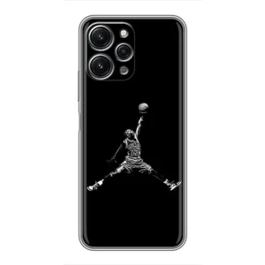 Силиконовый Чехол Nike Air Jordan на Редми 12 (5G) (Джордан)