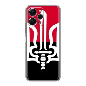 Чехлы УПА (Красно-Чёрный) на Xiaomi Redmi 12 (5G) (Герб Украины)