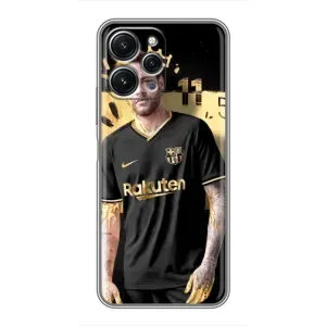 Силиконовый Чехол Xiaomi Redmi 12 (5G) (Gold Neymar)