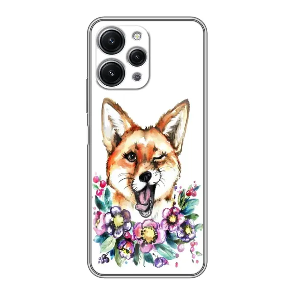 Чехол с рисунком «Хитрая лиса» для Xiaomi Redmi 12 (5G) Чехол с рисунком «Хитрая лиса» для Xiaomi Redmi 12 (5G)