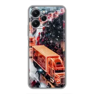 Чехлы на Новый Год Xiaomi Redmi 12 (5G) (Кока Кола)