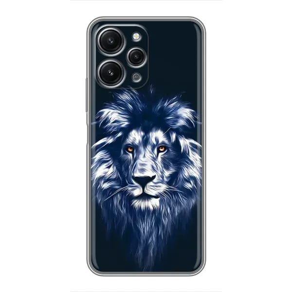 Чехол с рисунком «Лев - синий» для Xiaomi Redmi 12 (5G) Чехол с рисунком «Лев - синий» для Xiaomi Redmi 12 (5G)