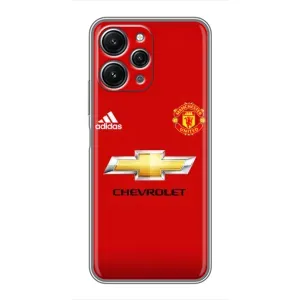 Силиконовые Чехлы принт Футбол на Xiaomi Redmi 12 (5G) (Man United)