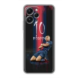 Чехол (TPU) с Футболистом на Xiaomi Redmi 12 (5G) (MBAPPE 10)