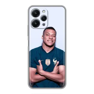 Чехол (TPU) с Футболистом на Xiaomi Redmi 12 (5G) (Мбаппешичка)