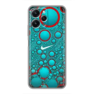 Силиконовый Чехол на Xiaomi Redmi 12 (5G) с картинкой Nike (Найк зеленый)