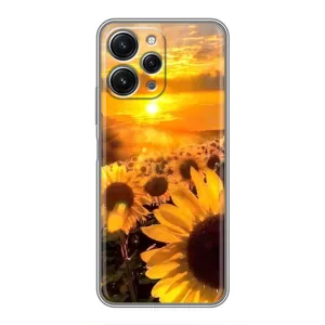 Чохол з Квітами для Xiaomi Redmi 12 (5G) (поле соняшників)